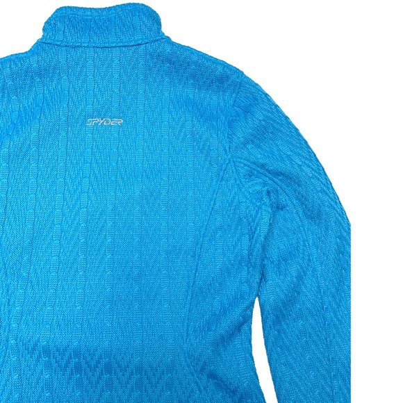 Spyder Hoody Cable Core Zipup - Baby Blue | Med - Picture 12 of 15